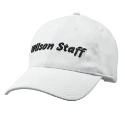 Wilson Staff Relaxed Golf Cap - Assorted Colors -Golf Clubs Shop WGH5900WH WS Tour Relaxed Cap White Front 1