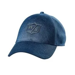 Wilson Staff One Touch Golf Hats -Golf Clubs Shop WGH5940BU WS One Touch Denim Blue Front