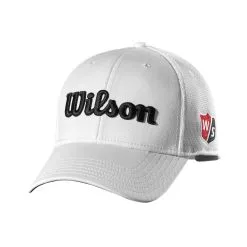 Wilson Staff Tour Mesh Golf Hats -Golf Clubs Shop WGH6100WH 0 WS Wilson Tour Mesh White Front.png.cq5dam.web .1200.1200