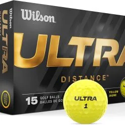 Wilson Ultra Golf Balls - 15 Pack 11 Wilson Ultra Golf Balls - 15 Pack -Golf Clubs Shop WilsonUltra 2023 Distance Yellow 0