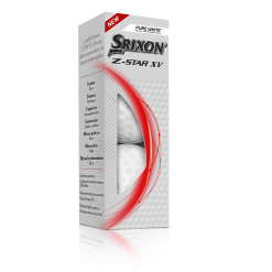 Cleveland Golf Srixon Z-Star XV Tour Golf Balls -Golf Clubs Shop Z STARXV8 Sleeve PureWhite FLIP reflection