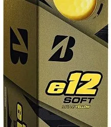 Bridgestone Golf E12 Soft Golf Balls 18 Bridgestone Golf E12 Soft Golf Balls -Golf Clubs Shop e12 Soft Matt Yellow Sleeve