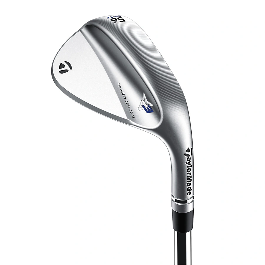 "TaylorMade Milled Grind 3 RAW Chrome Wedge" 3 "TaylorMade Milled Grind 3 RAW Chrome Wedge"