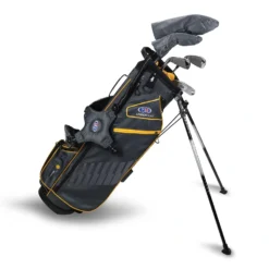 "US Kids UL63-s 5 Club Stand Set, Grey/Gold Bag"