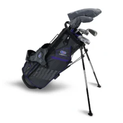 "US Kids UL54-s 5 Club Stand Set, Grey/Purple Bag"